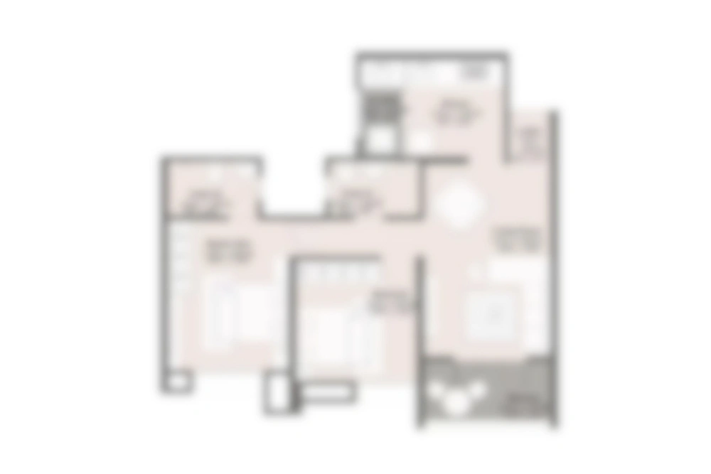 3 BHK Floor Plan